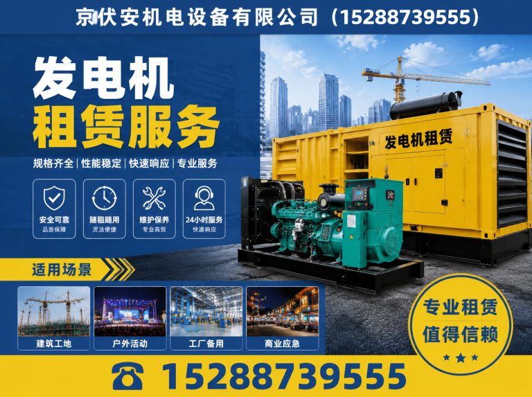 黄山应急发电机出租展示图